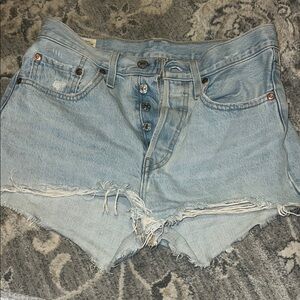 Levi’s 501 Denim Distressed Women Shorts